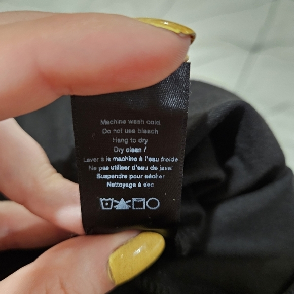 Rag & Bone Black Dressy Leggings Side Zip Size 10 - Picture 5 of 9